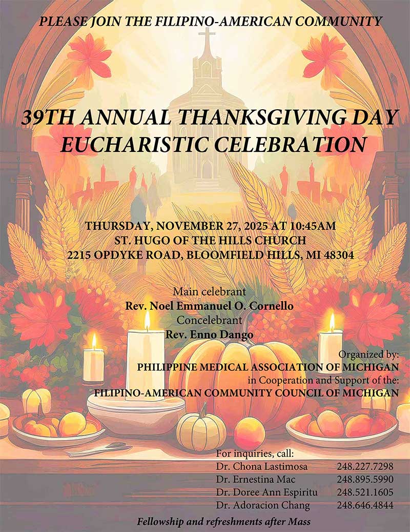PMAM Thanksgiving Mass Flyer 2025